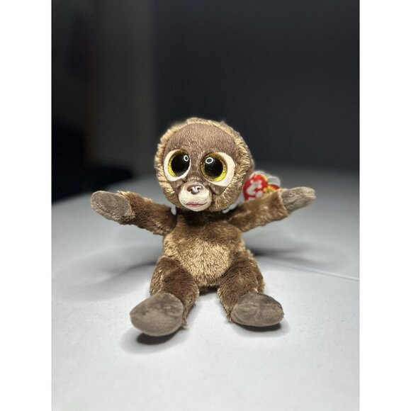 NEW! 2022 TY Beanie Boos - CHESSIE the Brown Chimpanzee Monkey (6 inch) MWMTs - Picture 1 of 4